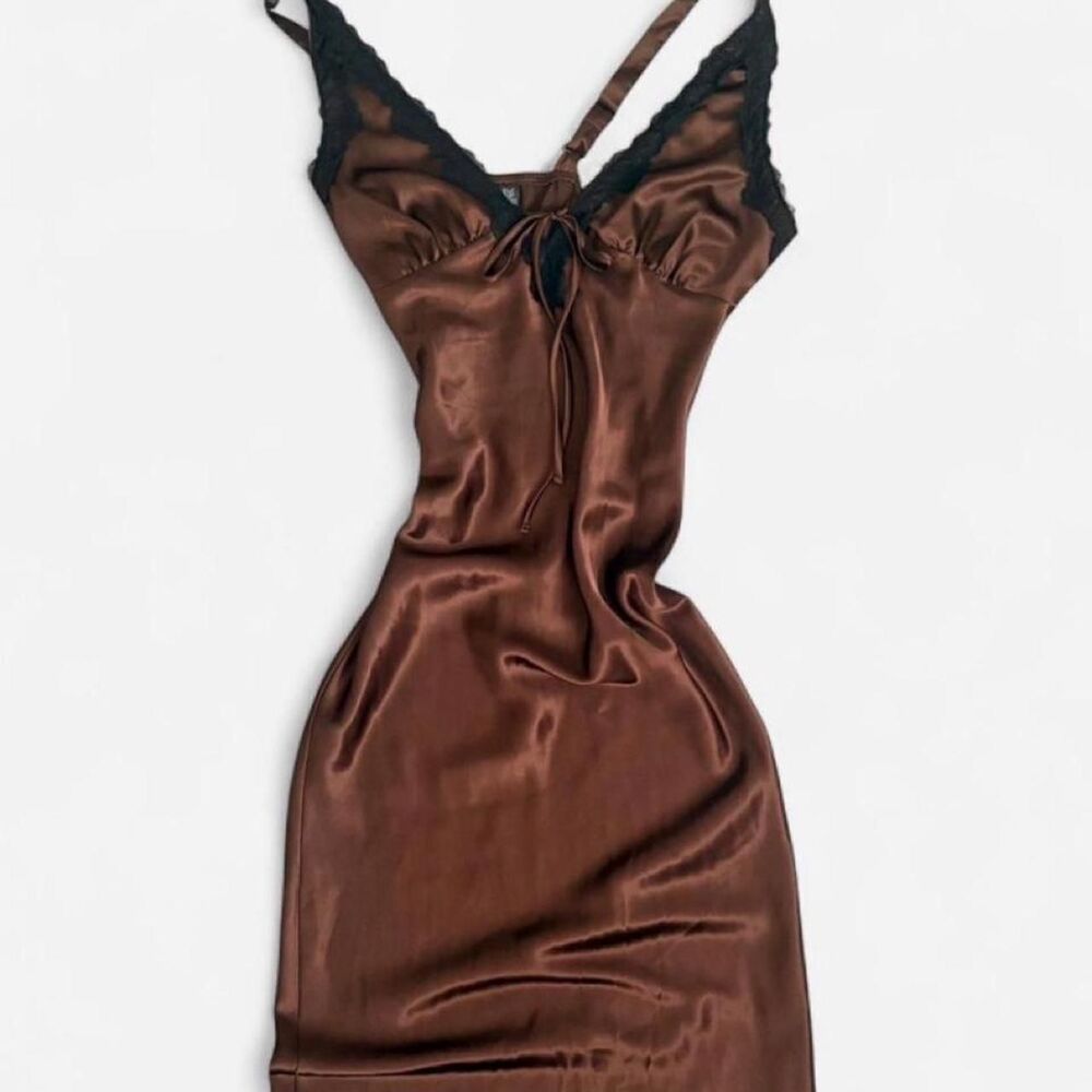 Wild-fable Women's Brown Dress